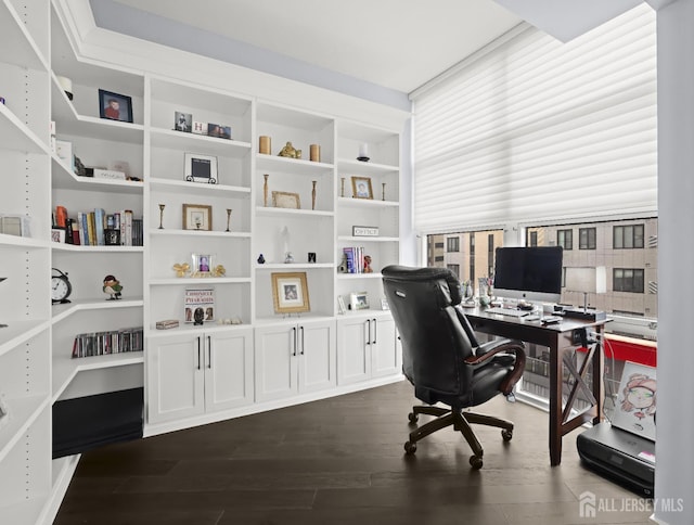 20 Livingston Ave Unit 601, New Brunswick, NJ 08901 - office area featuring dark wood-style floors