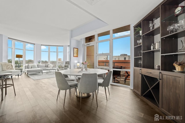 20 Livingston Ave Unit 601, New Brunswick, NJ 08901 - dining room with hardwood / wood-style floors, plenty of natural light, and expansive windows