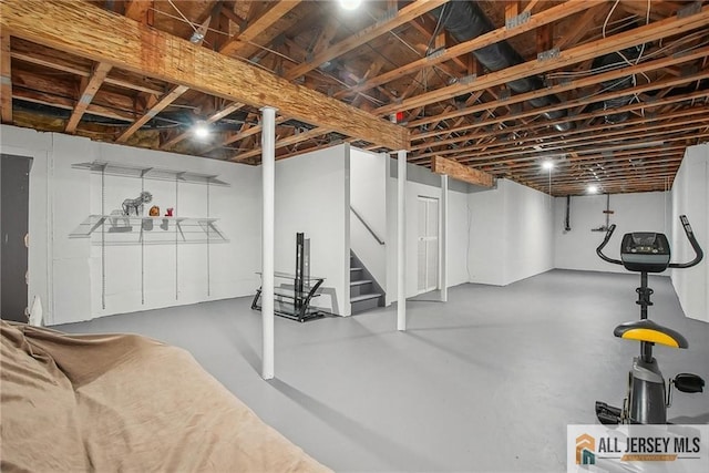 1115 Joseph Ct, South Plainfield, NJ 07080 - finished basement with stairway
