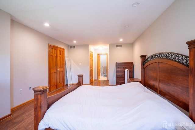 10 Chelsea Ct, South Brunswick, NJ 08810 - bedroom with wood finished floors, recessed lighting, and connected bathroom