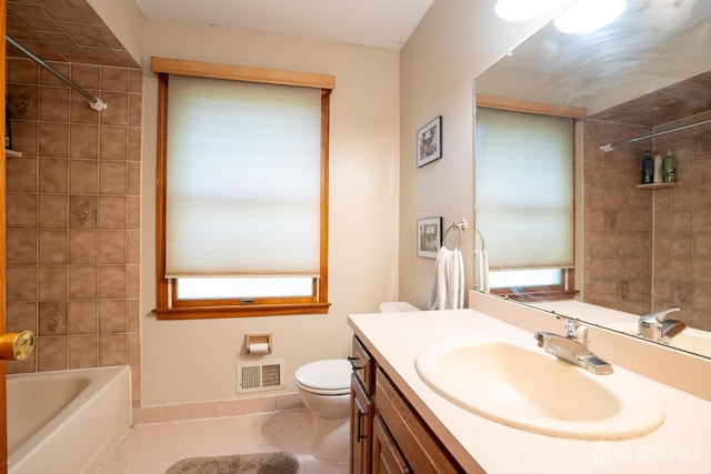 10 Chelsea Ct, South Brunswick, NJ 08810 - bathroom featuring tile patterned floors, vanity, and washtub / shower combination