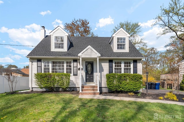 651 Myrtle Rd, North Brunswick, NJ 08902 - cape cod-style house featuring a chimney and a shingled roof