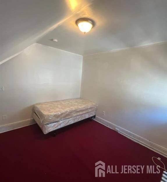163 Livingston Ave, New Brunswick, NJ 08901 - bedroom with baseboards and vaulted ceiling