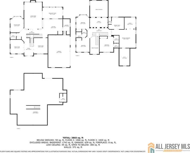 6 Monet Ct, South Brunswick, NJ 08852 - view of floor plan / room layout