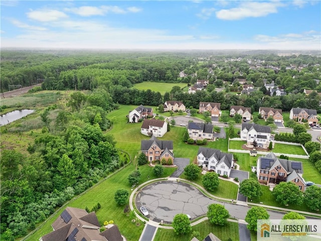 6 Monet Ct, South Brunswick, NJ 08852 - aerial view of residential area with a heavily wooded area
