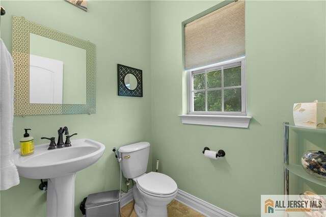 6 Monet Ct, South Brunswick, NJ 08852 - half bath featuring toilet and tile patterned flooring