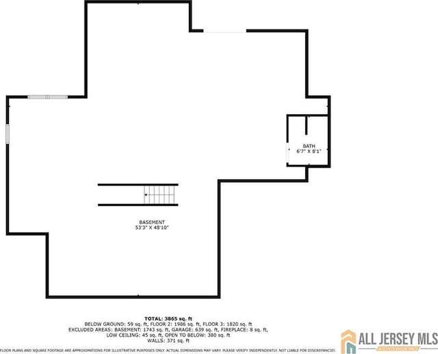 6 Monet Ct, South Brunswick, NJ 08852 - view of floor plan / room layout
