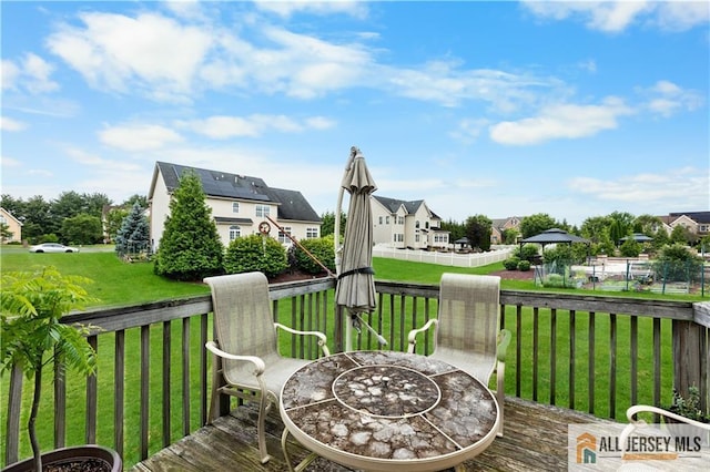 6 Monet Ct, South Brunswick, NJ 08852 - view of wooden deck