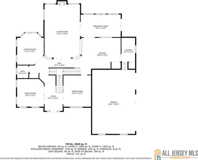 6 Monet Ct, South Brunswick, NJ 08852 - view of home floor plan