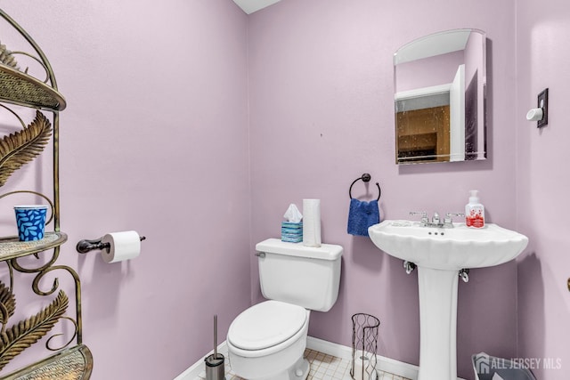 2 Crommelin Ct, East Brunswick, NJ 08816 - bathroom with toilet and tile patterned floors