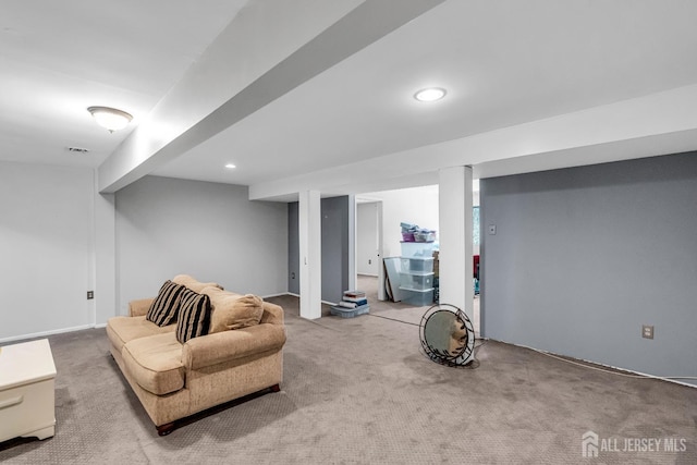 2 Crommelin Ct, East Brunswick, NJ 08816 - sitting room with carpet flooring and recessed lighting