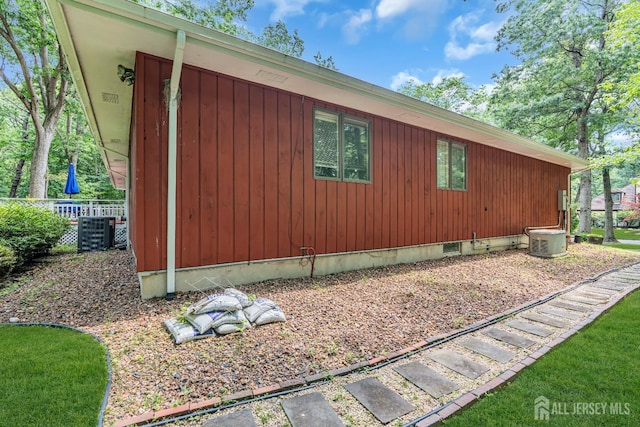 2 Crommelin Ct, East Brunswick, NJ 08816 - view of home's exterior with a cooling unit and crawl space
