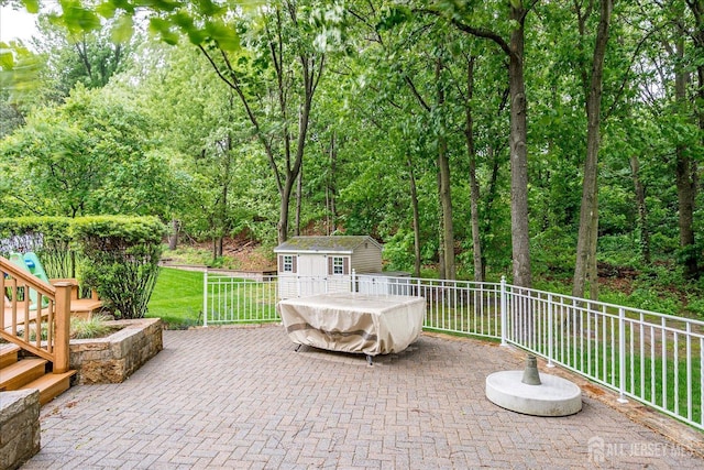 35 Fabiszewski Way, Parlin, NJ 08859 - view of patio with a view of trees