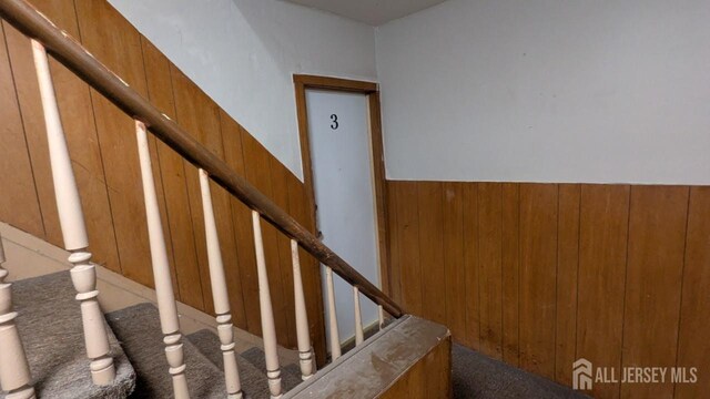 810-814 Leland Ave, Plainfield, NJ 07062 - staircase with wood walls