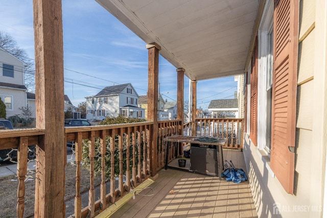 58 Smullen St, Sayreville, NJ 08872 - wooden terrace featuring a residential view