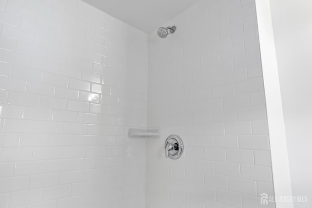 interior details with tiled shower