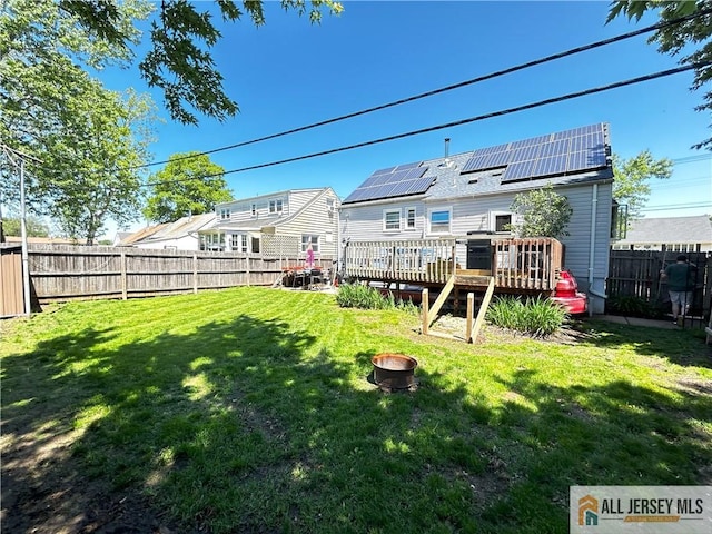 133 Pleasant Ave, Iselin, NJ 08830 - view of yard with a deck