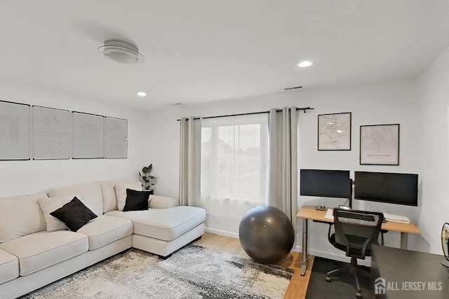 248 N 17th St N, Kenilworth, NJ 07033 - office space featuring wood finished floors and recessed lighting