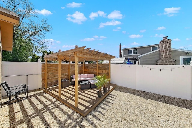 248 N 17th St N, Kenilworth, NJ 07033 - fenced backyard with a pergola, a patio, and an outdoor hangout area