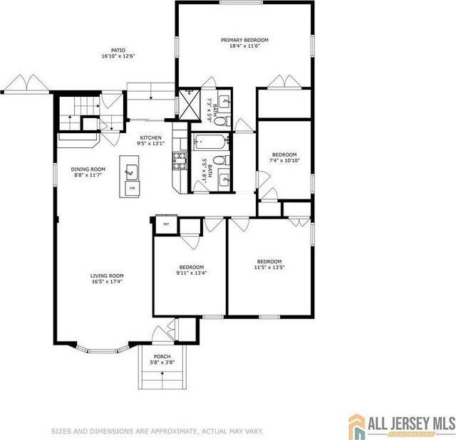 624 Lyman Ave, Woodbridge Proper, NJ 07095 - home floor plan