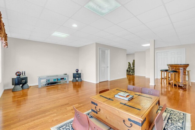 1 Kushnetki Rd, Parlin, NJ 08859 - living area featuring wood finished floors and a drop ceiling