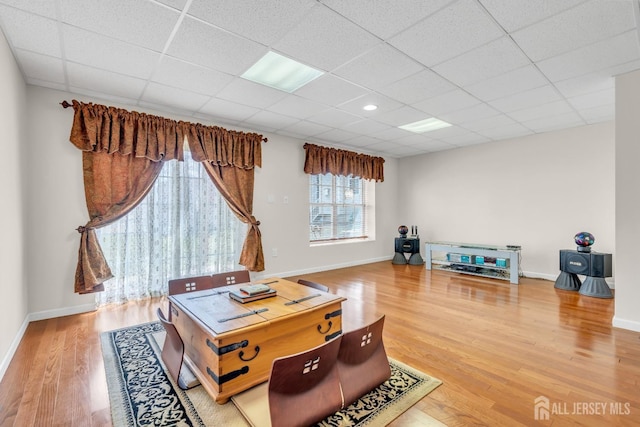 1 Kushnetki Rd, Parlin, NJ 08859 - living room featuring wood finished floors and a paneled ceiling