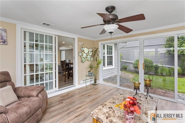 2 Belmar Rd Unit C, Monroe, NJ 08831 - sunroom / solarium with a ceiling fan