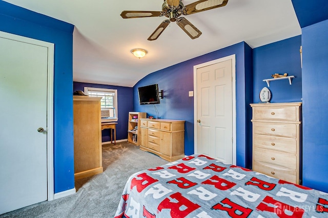108 Morris Ave, Edison, NJ 08837 - carpeted bedroom with vaulted ceiling and ceiling fan