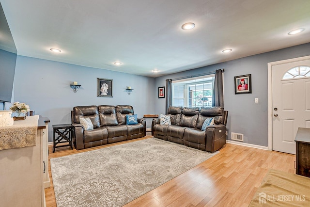 108 Morris Ave, Edison, NJ 08837 - living room with light wood finished floors and recessed lighting