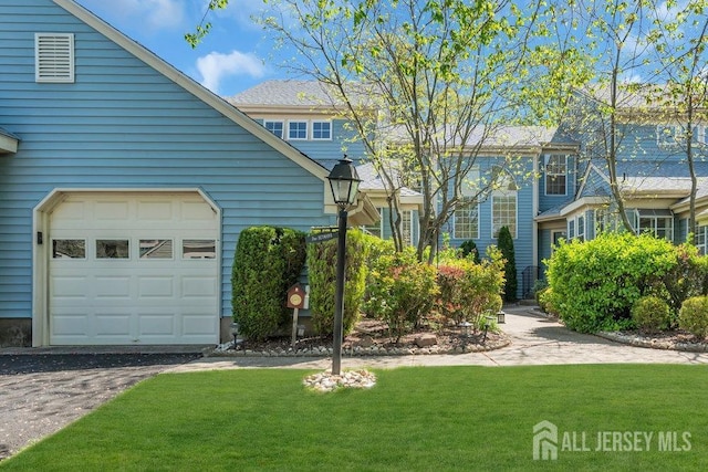 view of home's exterior featuring a lawn