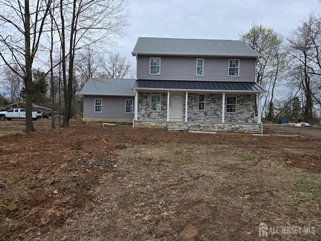 816 Rt 202nd Hwy, Readington, NJ 08853 - view of front of house with a porch and stone siding