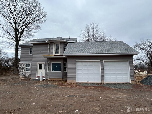 816 Rt 202nd Hwy, Readington, NJ 08853 - traditional home featuring a garage and roof with shingles