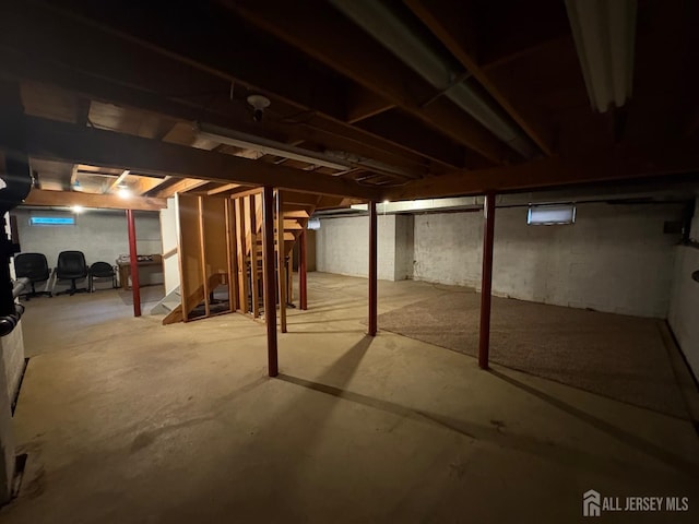 4 La Valencia Rd, Old Bridge, NJ 08857 - unfinished basement with stairs
