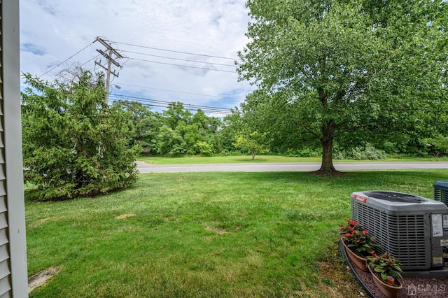3002 Lighthouse Ln, Sayreville, NJ 08859 - view of green lawn with central AC unit