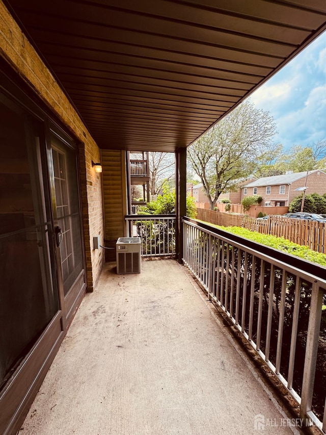 404 Newport Ct, Fords, NJ 08863 - balcony with a residential view and cooling unit