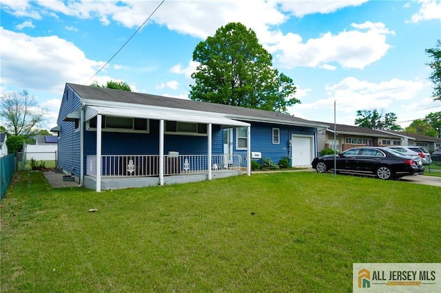 3060 Bordentown Ave, Old Bridge, NJ 08859 - view of front of home with a garage and a porch