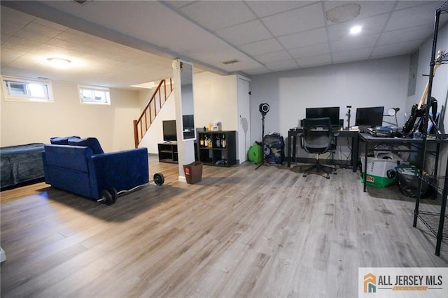 3060 Bordentown Ave, Old Bridge, NJ 08859 - home office featuring wood finished floors