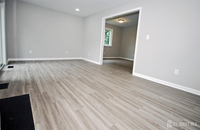 54 Castle Pointe Blvd, Piscataway, NJ 08854 - unfurnished room featuring baseboards, wood finished floors, and recessed lighting