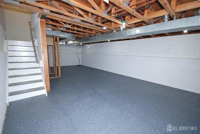 54 Castle Pointe Blvd, Piscataway, NJ 08854 - finished basement with stairway