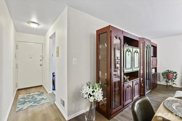 interior space featuring hardwood / wood-style floors