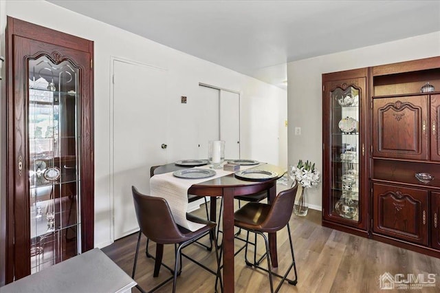 dining room featuring hardwood / wood-style floors