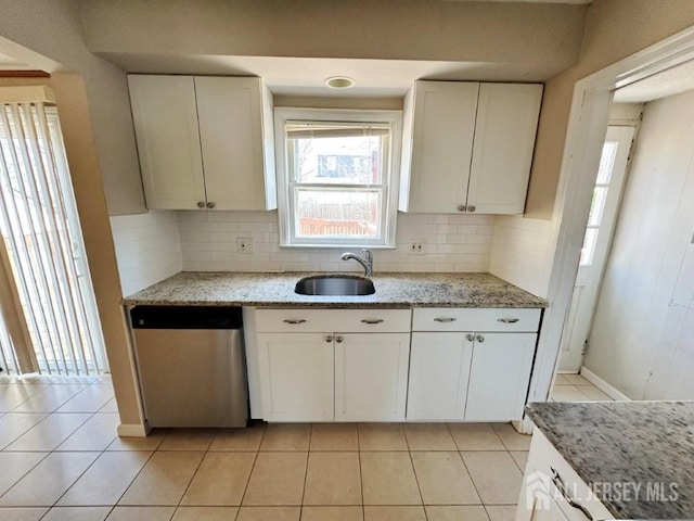 130 Maple Pl S, Plainfield, NJ 07080 - kitchen with dishwasher, a sink, plenty of natural light, and backsplash