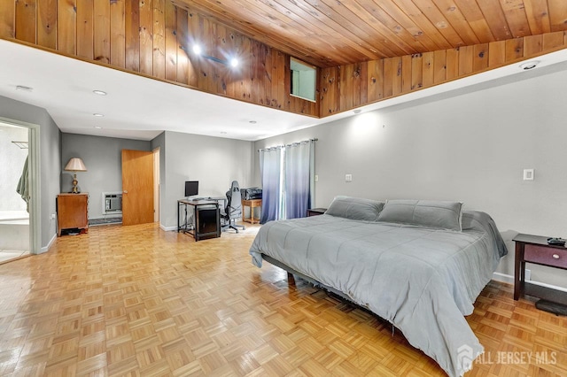 34 Stony Brook Rd, Blairstown, NJ 07825 - bedroom with a wall unit AC and recessed lighting