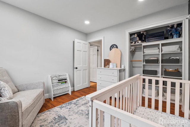 31 Brunswick Dr, Howell, NJ 07731 - bedroom with wood finished floors, recessed lighting, and a closet