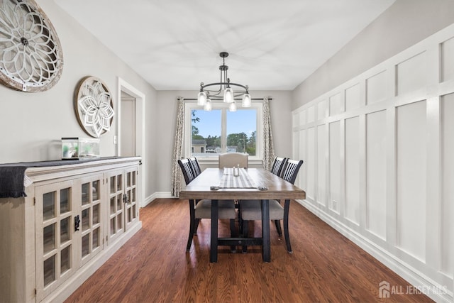 31 Brunswick Dr, Howell, NJ 07731 - dining area with a chandelier and dark wood-style flooring