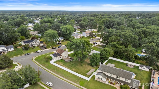 31 Brunswick Dr, Howell, NJ 07731 - aerial overview of property's location with a heavily wooded area and nearby suburban area