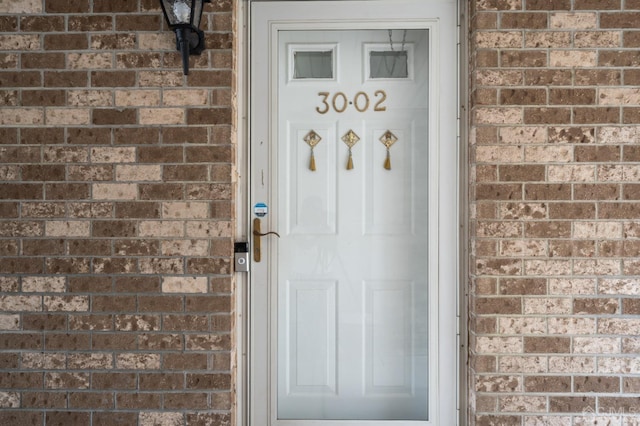 view of exterior entry