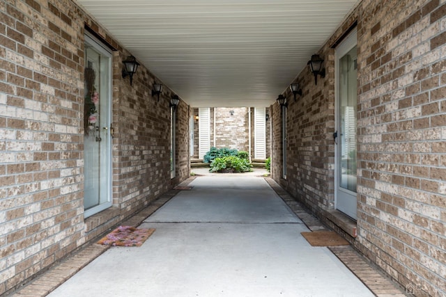 view of patio with a porch