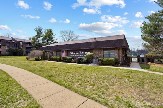 1724 Country Mill Dr, East Windsor, NJ 08512 - view of property featuring central air condition unit and fence