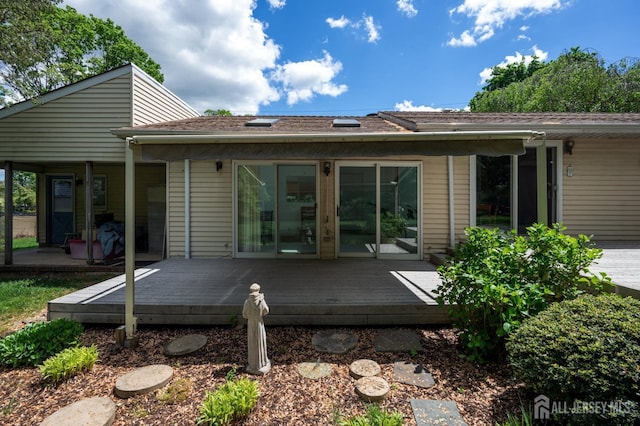 95 Half Acre Rd, Monroe, NJ 08831 - rear view of house with a deck